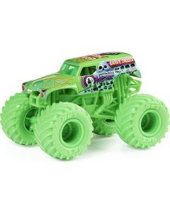 Monster Jam 1:64 Scale Collector Diecast Trucks Single Pack - Neon Grave Digger Toys for Boys 3 years up