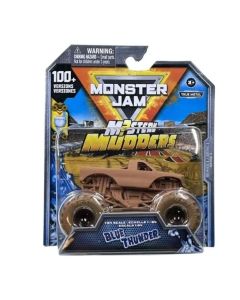 Monster Jam 1:64 Diecast Mystery Mudders (Blue Thunder V1) for Boys 3 years up