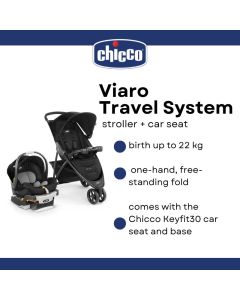 Chicco Viaro Travel System - Black