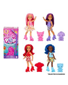 Barbie Chelsea Pop Reveal Juicy Fruit Series With 5 Surprises Clothes & Accessories For Girls 3 Years Old And Up