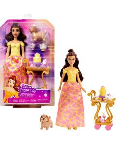 Disney Princess Belle's Tea Time Cart Fairytale Storytelling Doll Playset Doll For Girls 3 years up