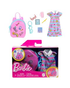 Barbie Fab Fashion School Bag Clothes & Accessories Bag Keychain For Girls 3 Years Old And Up