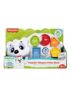 Fisher-Price Linkimals Puzzlin' Shapes Polar Bear, Educational Toys for Ages 18 Months Up