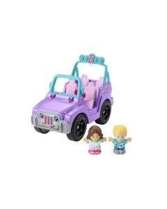 Fisher-Price Little People Barbie Toy Car Beach Cruiser with Music Sounds and 2 Figures for Ages 18 Months up