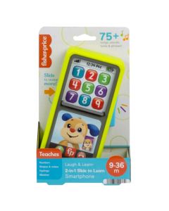 Fisher Price Laugh and Learn, 2 in 1 Slide to Learn Smartphone, Educational Toys for Ages 9-36 Months