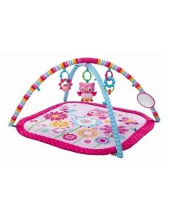 Bright Starts Fancy Flowers, Baby Activity Gym and Playmat for Baby to Toddler