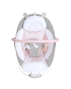Ingenuity Flora the Unicorn Cradling Bouncer, Baby Bouncer for Ages 0-6 Months