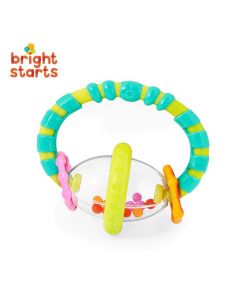 Bright Starts Grab & Spin Rattle & Teether Baby Toy