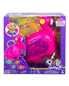 Polly Pocket Flamingo Party Pinata Playset With 26 Surprises For Kids Ages 4 Years Up