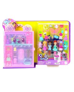 Polly Pocket 3" Micro Dolls Pet Fashion Deluxe Collection with Accessories For Kids 4 Years And Up