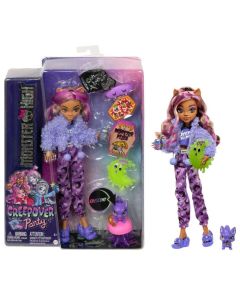 Monster High Creepover Party Set Clawdeen Wolf Doll With Pet & Accessories For Girls 4 Years Old And Up