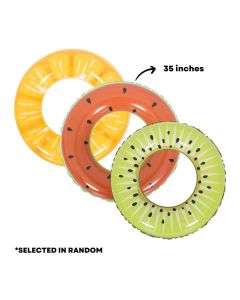 Jilong 35 inches Swim Tube Inflatable Floaters (Kiwi, Watermelon, Orange)