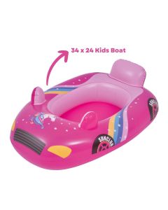 Jilong Kids Boat Floater 34 x 24 Inflatable For Kids (pink)