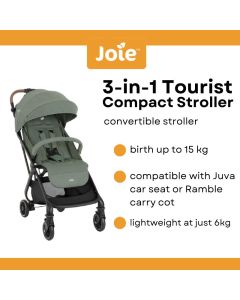 Joie Tourist Stroller 3in1 Compact Stroller -Laurel