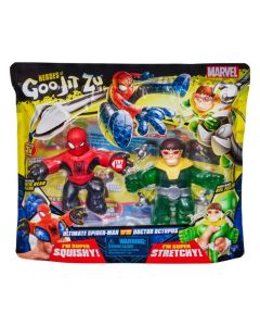 Heroes of Goo Jit Zu Marvel S5 - Iron Spider Vs Doctor Octopus for Boys 3 years up