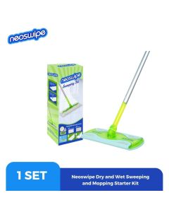Neoswipe Dry and Wet Multi Surface Floor Sweeping and Mopping Starter Kit