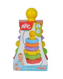 Starkids ABC Stacking Ring Pyramid, Baby Toys for Ages 6 Months Up