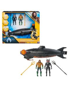 Aquaman 4" Black Manta Sub  Lights & Sounds With Action FiguresÃƒâ€šÃ‚Â  For 4 Years And Up