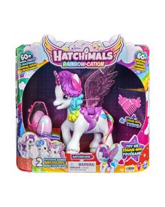 Hatchimals Rainbowcation Hatchicorn with Flip-Flop Wings 60+ Lights and Sounds 2 Exclusive Babies Unicorn Toys for Girls and Kids Ages 5 and up