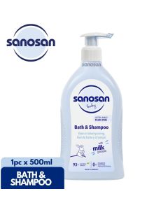 Sanosan Baby Bath & Shampoo with Dispenser 500ml