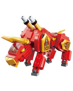 QMAN Trans-Collector - Flaming Bull Magic Cube Direct Transform Building Blocks Toys for Girls 6 Years up