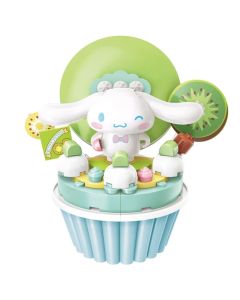 Keeppley Sanrio Cupcake Series - Cinnamoroll Kiwi Cupcake Building Block Toys for Girls 6 Years up