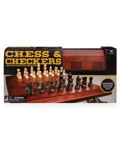 Cardinal Games Cardinal Wood Chess Checker Set for Kids 3 years up