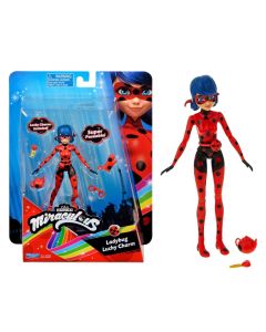 Miraculous Lady Bug & Cat Noir Movie 5" Small Doll Lady Bug Lucky Charm For Kids 4 Years Old And Up