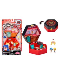 Miraculous Chibi Miracle Box Boulangerie (Cakes & A Crush) Playset W/ Mini Figures For Kids 3 Years Old and Up
