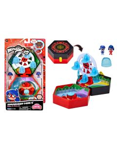 Miraculous Chibi Miracle Box Amusement Park (Rides & Rescue) Mini Playset For Kids 3 Years Old and Up