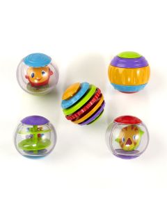 Bright Starts Shake & Spin Activity Ball, Baby Toys for Ages 6 Months Up