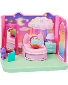 Gabby's Dollhouse Deluxe Room Assortment Sweet Dreams Bedroom with Pillow Cat Figure for Kids ages 3 years and up