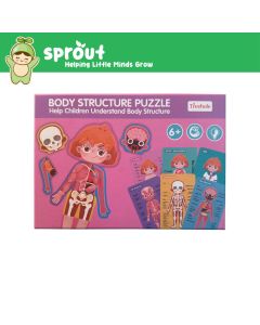 Sprout Wooden Bilingual Body Structure Puzzle