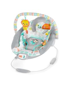 Bright Starts Whimsical Wild Cradling Bouncer, Baby Bouncer for 0 Months Up
