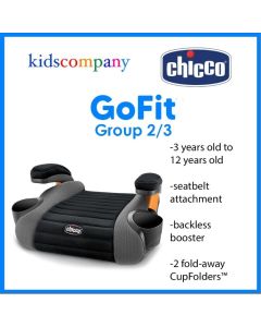 Chicco GoFit Backless Booster Car Seat - Shark