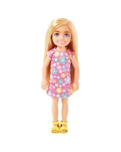 Barbie Club Chelsea 6 Inches Doll - Blonde Hair Doll with Blue Eyes, Floral Dress and Shoes Small Doll for Girls 3 years up