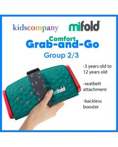 Mifold Comfort Grab-and-Go Booster Emerald Green
