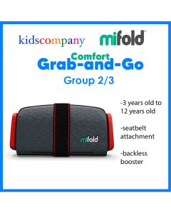 Mifold Grab-and-Go Booster Seat (Slate Grey)