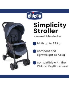 Chicco Simplicity Complete Stroller - India Ink