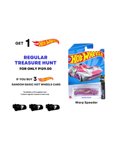 Buy 3 Random Basic Cars Hot Wheels and Get Regular T-hunt Warp Speeder Toys for Boys 3 Years up