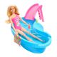 Barbie Avenue Pool Playset With Blonde Doll &  Accessories For Girls 3 Years Old And Up