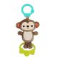 Bright Starts Tug Tunes Take Along Toy (Monkey) , Baby Toys for Ages 0 Months Up