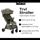 Nuna Trvl Stroller with Rain Cover and Travel Bag - Pine