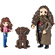 Harry Potter Wizarding World Friendship Pack - Hermione and Rubeus Hagrid for Kids 3 years up