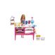 Barbie Doll and Accessories, Malibu Doll and 18 Pastry-Making Pieces, It Takes Two Cafe Playset for Girls 3 years up