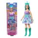 Barbie Fairytale New Core Unicorn Dolls With Green/Purple Rainbow Colour Fantasy Hair & Glittery Knee-High Boots For Girls 3 Years Old And Up
